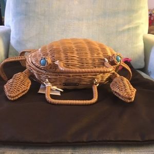 Kate Spade wicker crab purse